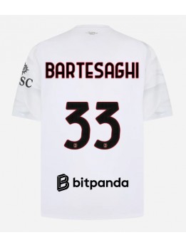 Moški Nogometna dresi replika AC Milan Davide Bartesaghi #33 Gostujoči 2026-27 Kratek rokav